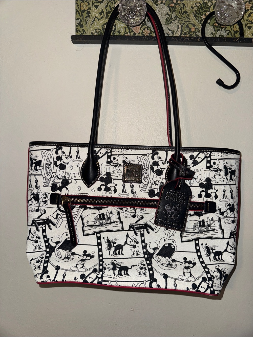DOONEY & BOURKE Steamboat Willie Mickey Mouse Disney Purse Large Tote Bag
